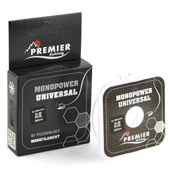 Леска Premier Fishing Monopower Universal 100м. 0.35мм. тест-11.1кг.  PR-MU-T-035-100 - фото 36403